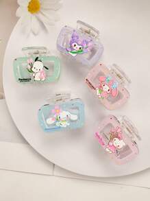 Sanrio Sanrio 1 Pc Sanrio Genuine Authorized Acrylic Hair Grabber Hello Kitty Melody Cute Cartoon Hair Accessories Clip Fashion Accessories,Cute Sweet Cartoon Fashion Versatile Simple Hairpin Women's Headdress, Ideal Choice For Mother's Day Fashion Hair Accessories Elegant Hair Clip Women Claw Clips