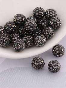 20pcs/Pack Ceramic Rhinestone Ball Handmade Bead DIY Bracelet Necklace Jewelry Accessories