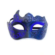 2pcs Party Bar Masquerade Half Face Mask Eyeshade Men Painted Spray Mask, Random Color & Style For Men & Women - Multicolor - View 8