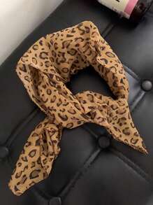 1 pezzo di accessori per capelli, foulard, sciarpe, sciarpa triangolare da donna, stile hip-hop, versatile, in tessuto di raso floreale