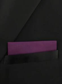 2 piezas de pañuelos de poliéster de unicolor portátiles para hombres, accesorio de moda de lujo de alta gama para bodas, negocios y uso casual