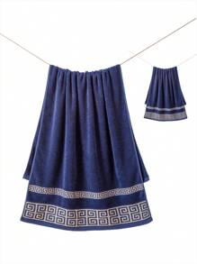 1pc Thin Bath Towel, Variety Of Colors, Minimalist Jacquard Plaid Pattern, Rectangular 70*140cm Adult Unisex Swimwear, Bathing, Wrapping Towel Or 34*74cm Hand Towel, 34*34cm Handkerchief, Quick-Drying, Absorbent, Soft, Suitable For Bathroom, Kitchen, Travel, Holiday Gift, Gym, Beach, Hotel, Salon, Outdoor