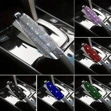 [1pc Bling Crystal Handbrake Cover] Car Handbrake Cover, Bling Crystal Rhinestone Dedicated Side Brake Protective Cover, Car Accessories