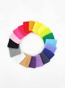 Kids Sports Wristband - Solid Color Wrist Sports Sweatband, Elastic Absorbent Anti-Sweat Breathable Thick Fleece Wristband, Multi-Colors, Suitable For 8-16Y Basketball, Tennis, Baseball, Softball, Volleyball, Soccer, Running