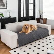 1 pièce Couverture de canapé pour animal de compagnie, Tapis de canapé à ultrasons pour animal de compagnie, antidérapante et anti-saletés, convient pour un canapé 1 à 4 personnes