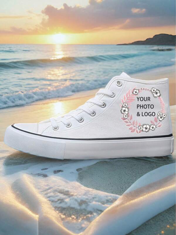 Individuell gestaltbare DIY Segeltuch Schuhe, Lässig level, Minimalista Design, Gummisohlen, geeignet für Outdoor, Sportschuhe