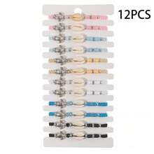 12 Stücke/Set modischer Sommer Schildkröten Armband, Holzperlen, Legierung, falscher Türkis, Kristall einstellbares Armband/Knöchelband, geeignet für den täglichen Gebrauch von Frauen, Reisen, Strand, Party, Schmuckzubehör, Geschenk für Freundin/Paar