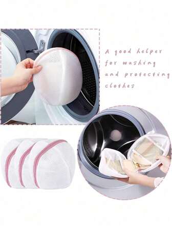 Machine Washing Mesh Bag For Bra, Washing Machine Special Underwear Protective Washing Bag, Anti Deformation Machine Washing Laundry Bag, Bra Washing Bag, Lingerie Washing Bag, Laundry Storage Bag, Household Laundry Supplies,Spring,Minimalist,Summer Tops,Ideal Travel Organizer