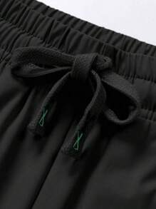 1Pc Women Lightweight Loose Joggers Pants With Pockets, Casual Drawstring Waist Elastic Trousers Suitable For Summer, Solid Color Tights