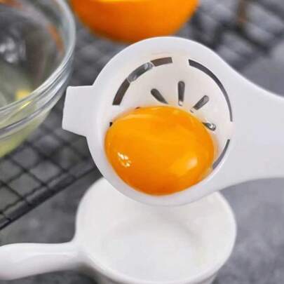 1 件装蛋黄分离器，PP 材质蛋清过滤器，家用鸡蛋工具，烹饪和烘焙工具，厨房小工具
