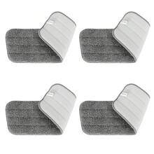 Reusable Microfiber Absorbing Mop Pad Wet And Dry Dual-Use Mop Pad Refill Deep Clean Mop Head Microfiber Mop Head Replacement - 4PCS-gray - View 8