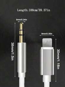 Cable adaptador de audio de 3.5 mm a Tipo-C para iPhone 15/16, Galaxy S23, S23+, S23 Ultra, S22, S22+, S22 Ultra, S21, S21+, S21 Ultra, S20 Ultra, S20, Z Flip, S20+, S9, S8 Plus, Pixel 5, 4, 3a, XL, compatible con iPhone 15 Plus, iPhone 15 Pro Max, iPad Pro 2020/2018 y talla grande.