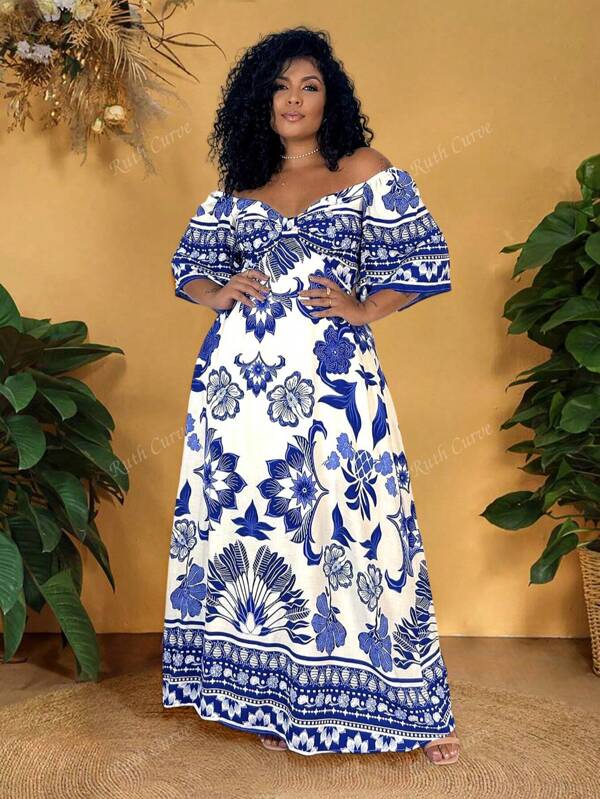 Plus Size Women's Bohemian Dress Summer Dress Easter Women Dress
