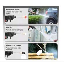 48v Cordless Multi-Purpose Cleaning Pressure Washer Gun - Black - View 4