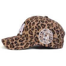 1pc Women Leopard Print LA Baseball Cap, Adjustable Outdoor Sun Protection Casual Hat, Suitable For Spring, Autumn Traveling, Beach Party