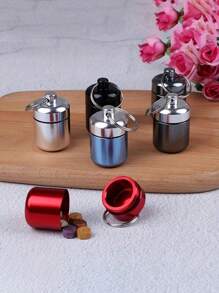 Moisture-Proof And Waterproof Aluminum Alloy Sealed Canister For Coins, Pills, And Water - Portable And Multifunctional Metal Container Box