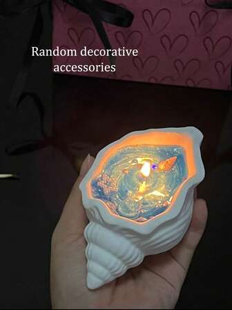 1 件天然香薰蜡烛 - 海螺壳大豆蜡烛，含精油香薰，家用香薰蜡烛，生日、感恩节、母亲节、女性减压毕业礼物