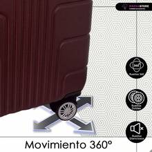 Kit Maletas Viaje Avión Carry on 2pz 10kilos Con Candado De Seguridad Ruedas 360 Set 20+20 Pulgadas Cabina - Vino - Ver 8