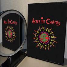 1 Pc Unframed Posters Wall Arts Pop Retro Music Alice In Chains Poster Art Paper Coffee House Bar Room Wall Decor - Multicolor - View 10