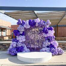 127 Stücke Lila Ballon Girlande Bogen Set - 5 10 18 Zoll Lavendel Lila Dunkel Lila Konfetti Metallic Latex Ballons für Schmetterling Baby Dusche Geburtstag Hochzeit Prinzessin Party Dekorationen