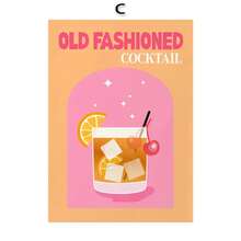 1 buc. Postere și imprimeuri minimaliste de cocktail Vodka Gin Pornstar Martini Artă de perete Pictură pe pânză Fotografii de perete pentru decorul camerei de zi fără cadru - Multicolor - Vizualizare 22