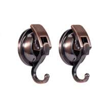 Bathroom Wall Mount Suction Cup Hooks, Reusable Old Copper Color Decorative Hooks, Hanging Hooks For Kitchen And Bathroom