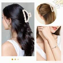 18 pezzi Set regalo per proposta da damigella, 6 fermagli per capelli con perle e 6 braccialetti con nodo per damigelle, regali per addio al nubilato, matrimonio, accessori per capelli per donne