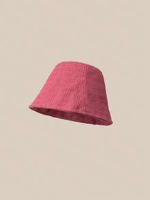 Thin Raspberry Bucket Hat, Fashionable & High-End Bucket Hat For Women, Sun Protection, Casual, Suitable For Spring/Summer