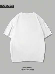 Men's Sport Boyfriend Style-Casual Round Neck Short Sleeve Print Minimalist T-Shirt, Everyday Wear, For Gym,Fitness Workout Solid Tees,2025 Spring& Summer Sports Fitness New Men's Top,Activewear For Running And Gym,Gym Clothes,Lightweight Activewear, Comfortable Sportswear, Loose Fit Sports Apparel