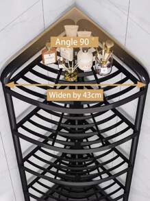 1 Multifunctional Multi-Layer Floor Standing Tripod Storage Rack, Living Room, Kitchen, Bathroom Crevice Storage Rack, Household Toilet Corner Storage Rack