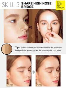 Too Cool for School ArtClass By Rodin Shading，哑光粉饼轮廓调色板，古铜色面粉，轻盈柔滑的天鹅绒质地，带镜子，瘦脸鼻，自然渐变，韩国美容 - #2 Modern Beige - 查看 9