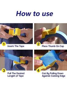 3pcs With Different Sizes Tape Packer, Tape Divider, Speed Up The Efficiency Of The Work, Small Tape Cutter, Painting Accessories Tape Corner