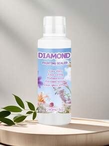 240ml Diamond Painting Sealer Kit, Diamond Painting Glue For Diamond Art, Art Sealer Used To Protect Diamond Painting, Permanent Shiny Diamond Art Sealer Set