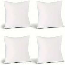 2pcs High-Quality Pillow Inserts In Multiple Sizes, Suitable For Bed, Sofa, Bedroom Support Cushion Filling - White - View 2