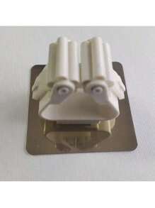 6 pièces Support de balai en plastique, Étagère de rangement domestique, Organisateur de pince à vadrouille adhésif, Porte-brosse, Étagère de rangement pour salle de bain et buanderie, Crochet porte-balai, Pince à balai murale, Porte-vadrouille adhésif, Crochet détachable imperméable et antidérapant, Porte-vadrouille et balai adhésif