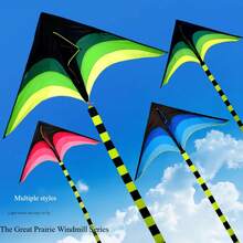 2pcs/1pc Large And Small Size Kites (Without String), Outdoor Entertainment Flying Kite, Suitable For Leisure Outdoor Flying, Easy Take-Off Kites, Also Available As Kite Set With Kite String And Connector, Suitable For All Seasons - Multicolor - View 1