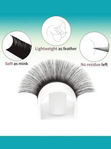 FADVAN Fadvan 16 Rows 7-15mm L/L+/LC/LD/LU Curl Volume Eyelash Extensions Individual Eyelashes For Grafting Silk Soft Classic False Lashes Supplies,Natural, Lash Tech Supplies