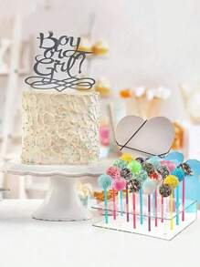 1pc 15/20-Holes Lollipop Holder With Clear Acrylic Display Stand, Candy Shelf For Wedding Party Birthday Cake Pop Dessert Display Wedding Decor Wedding Party Supplies Wedding Decorations Wedding Accessories Wedding Cake Stand