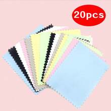 10 pièces/20 pièces Chiffon de polissage argenté : Chiffons de polissage pour les bijoux et l'argenterie, chiffons de nettoyage et de polissage pour l'argent