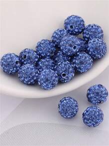 20pcs/Pack Ceramic Rhinestone Ball Handmade Bead DIY Bracelet Necklace Jewelry Accessories