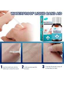 10ml Liquid Transparent Wound Dressing Wound Surface Protection Rapid Film Forming Waterproof Liquid Dressing For Emergency Kit Bag - White - View 2