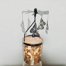 Butterfly Tea Light CandleHolder Rotary Candle Holder Spinning For Festival Gifts