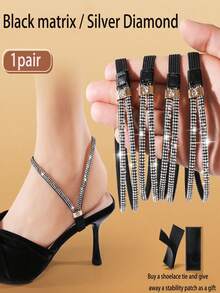 1/2/3/5 Pairs Detachable High Heel Shoe Straps, No-Slip High Heel Anti-Loose Foot Strap, Self-Adhesive High Heel Decorative Band