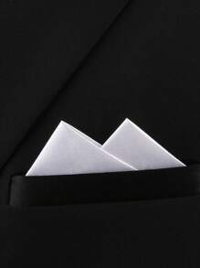 2 piezas de pañuelos de poliéster de unicolor portátiles para hombres, accesorio de moda de lujo de alta gama para bodas, negocios y uso casual
