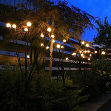 GICOOK 60 LED/100 LED Solar Outdoor Lights, Garden Lights Outdoor Decorative Lights, Solar Swing Lights, Firefly Lights Garden Path Outdoor Decoration, Large Bulbs Solar Swing Lights Christmas Decoration Christmas Decorations For Home Christmas Luces De Navidad Christmas Lights Outdoor Christmas Solar Lights Outdoor