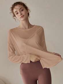 Women's Yoga Tops, Loose Fit Pullover Long Sleeve Workout Shirts For Running, Pilates, Fitness, Autumn/Winter