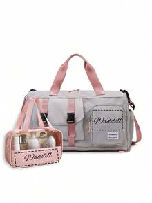 Customized Name Travel Bag, Individualization Handbag, Shoulder Bag, Crossbody Bag, Fitness Bag, Overnight Bag