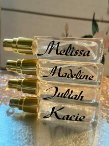 Bouteille de parfum recharegeable personnalisée et sur mesure, parfaite pour les faveurs de mariage, les cadeaux pour les demoiselles d'honneur, les cadeaux de couple, les cadeaux pour la Saint-Valentin et la fête des Galentines, les cadeaux pour la fête des mariées