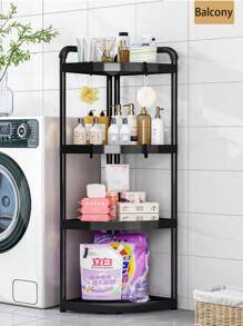 1 Multifunctional Multi-Layer Floor Standing Tripod Storage Rack, Living Room, Kitchen, Bathroom Crevice Storage Rack, Household Toilet Corner Storage Rack