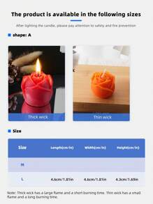 1pc Rose Confession Scented Candles, 3D Rose Flower Candle,Fresh Air, Enhance Home Atmosphere And Photo Environment Props,Aromatherapy Candle Decoration,For Family Bedrooms, Birthdays, Weddings, Spring,Wedding Decor,Home Decor,Gift Idea For Wedding Season, Mother's Day Creative Premium Gift
